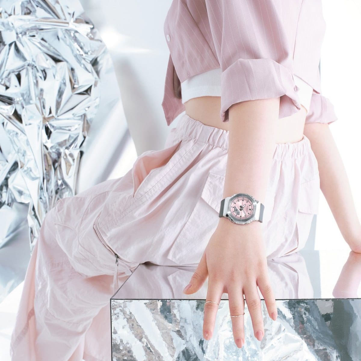 G-SHOCK GM-S2110-4A 手錶 銀色 #2