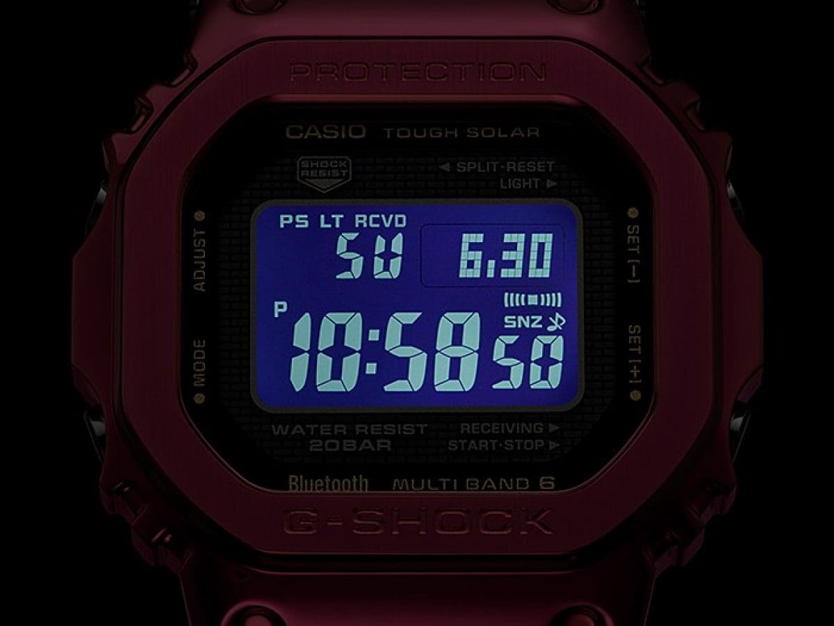 G-SHOCK GMW-B5000RD-4 手錶 紅色 #7