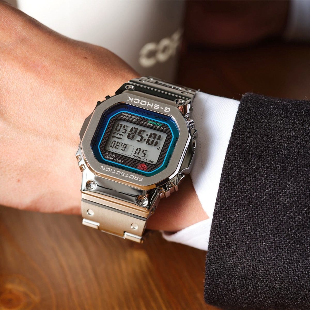 G-SHOCK GMW-B5000PC-1 手錶 銀色 #10