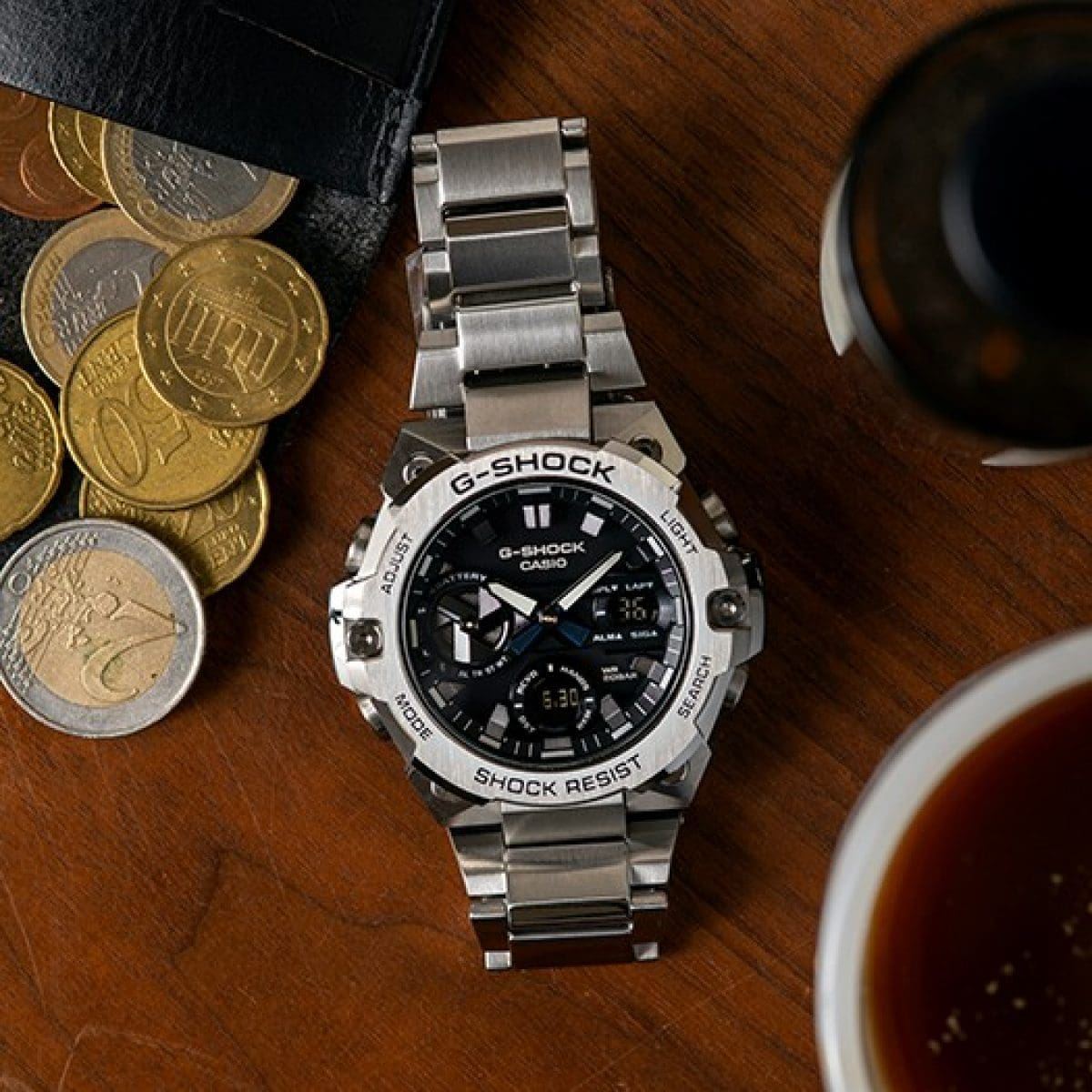 G-SHOCK GST-B400D-1A 手錶 銀色 #10
