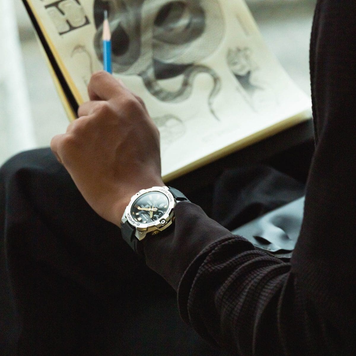 G-SHOCK GST-B400CX-1A 手錶 銀色 #3