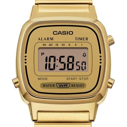 CASIO LA670WGA-9 手錶 金色 #4