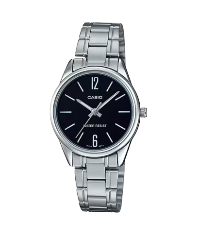 CASIO LTP-V005D-1B 手錶 銀色 #1