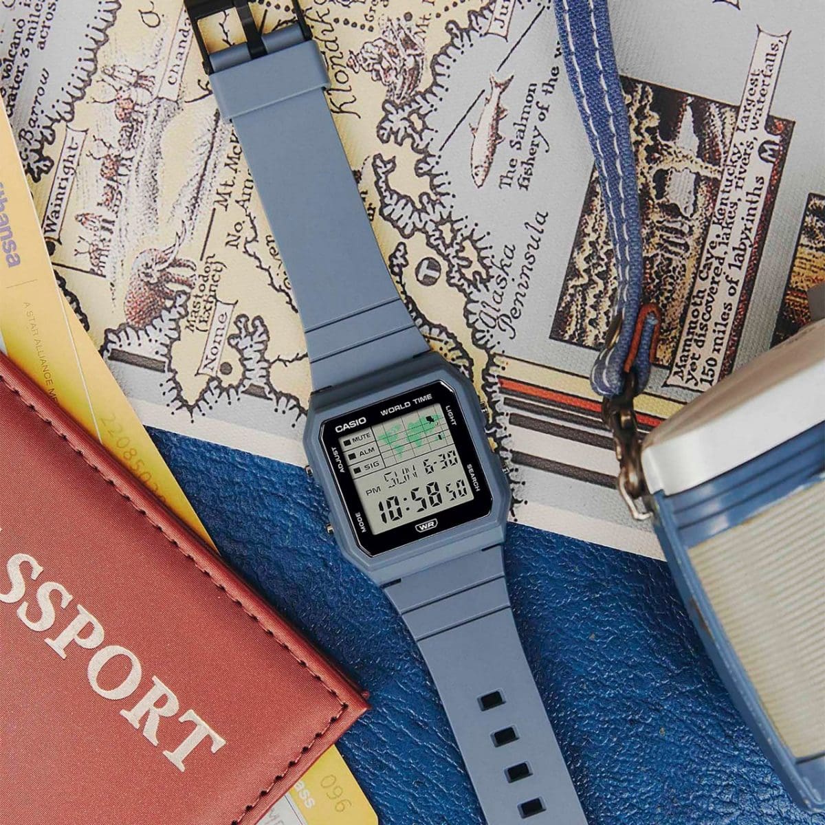 CASIO LF-30W-2A 手錶 藍色、淺藍色 #2
