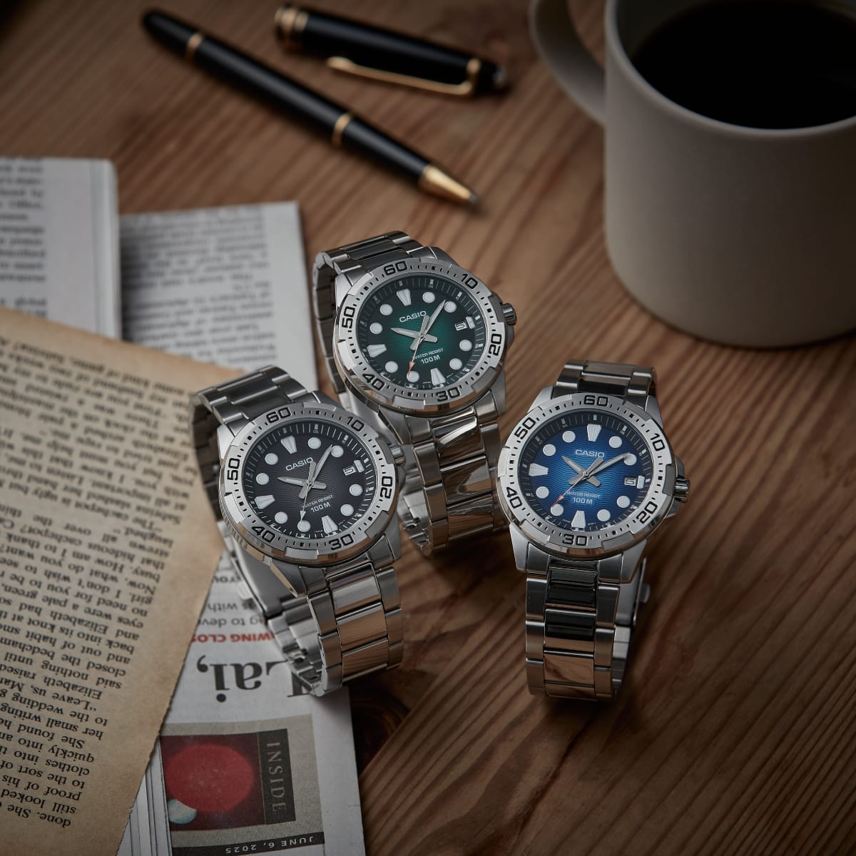 CASIO MTD-140D-1AV 手錶 銀色 #4