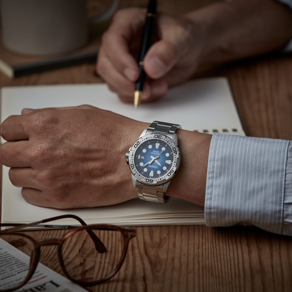 CASIO MTD-140D-2AV 手錶 銀色 #2