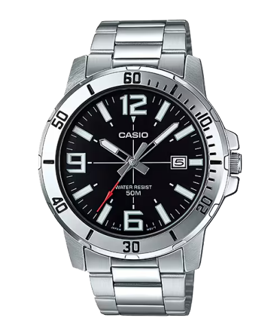 CASIO MTP-VD01D-1BV 手錶 銀色 #1