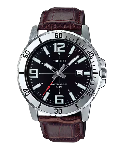 CASIO MTP-VD01L-1BV 手錶 銀色 #1