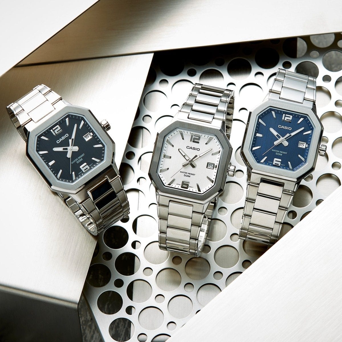 CASIO MTP-B195D-7AV 手錶 銀色 #3