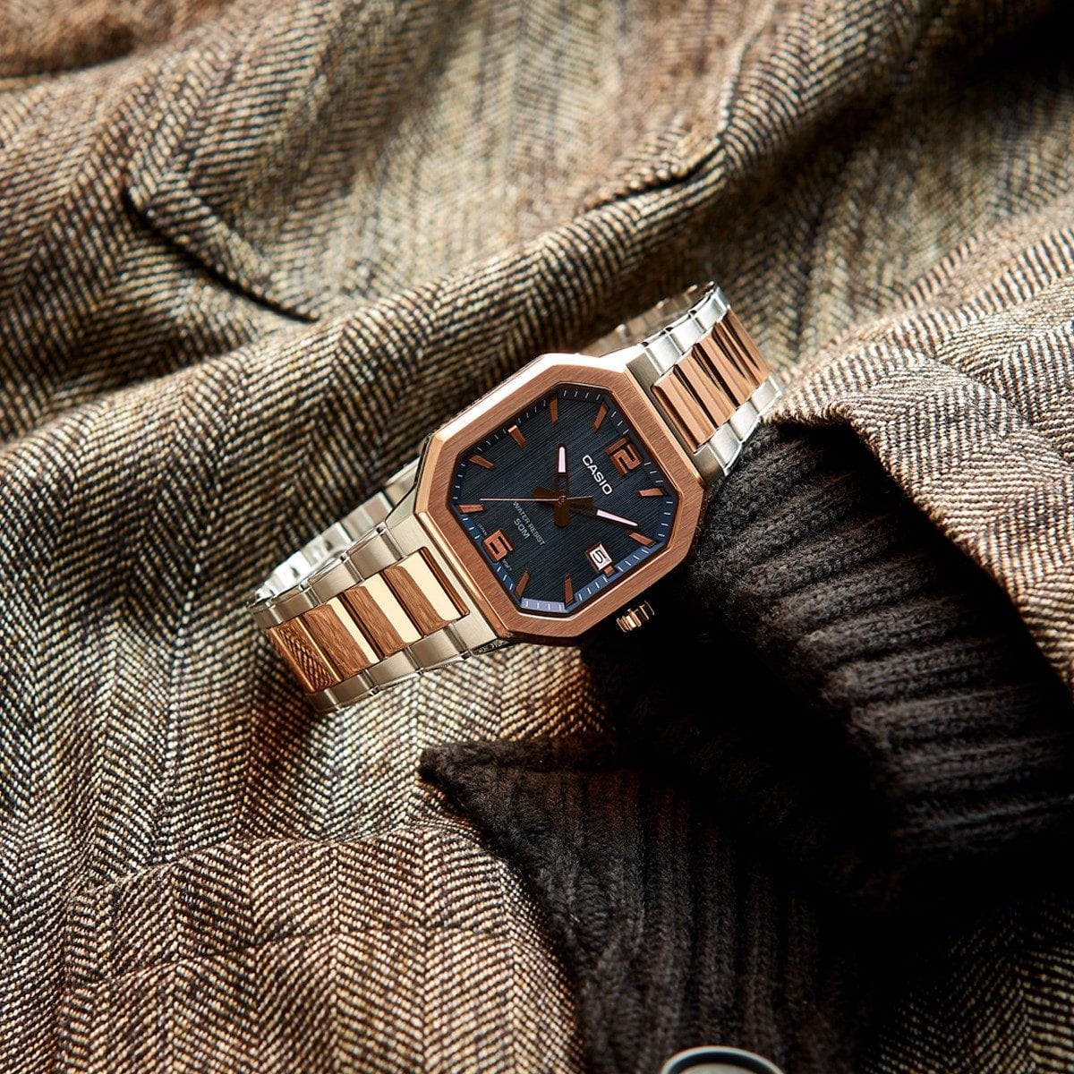 CASIO MTP-B195RG-2AV 手錶 玫瑰金 #2