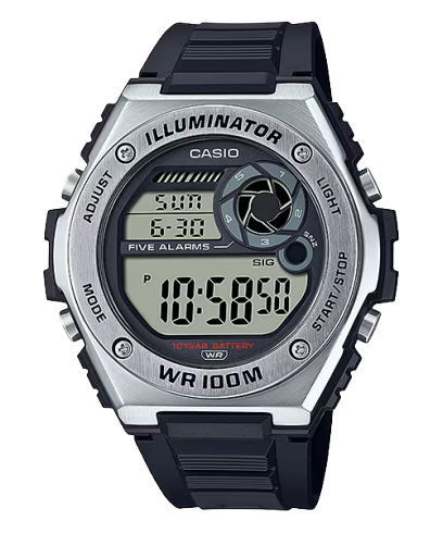 CASIO MWD-100H-1AV 手錶 銀色 #1