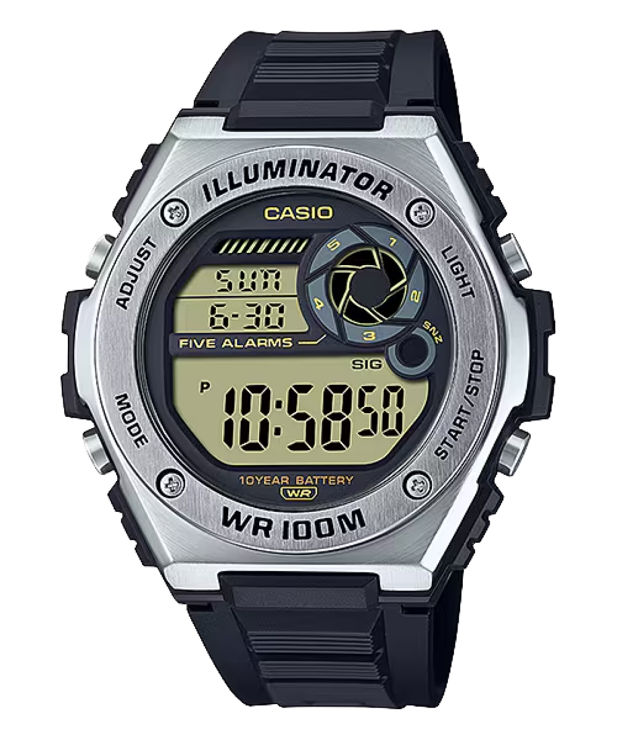 CASIO MWD-100H-9AV 手錶 銀色 #1