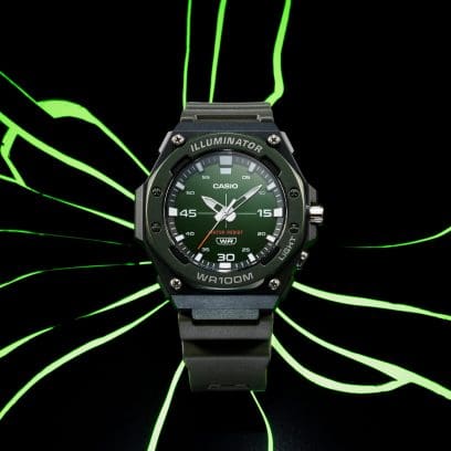 CASIO MW-620H-3AV 手錶 綠色 #2