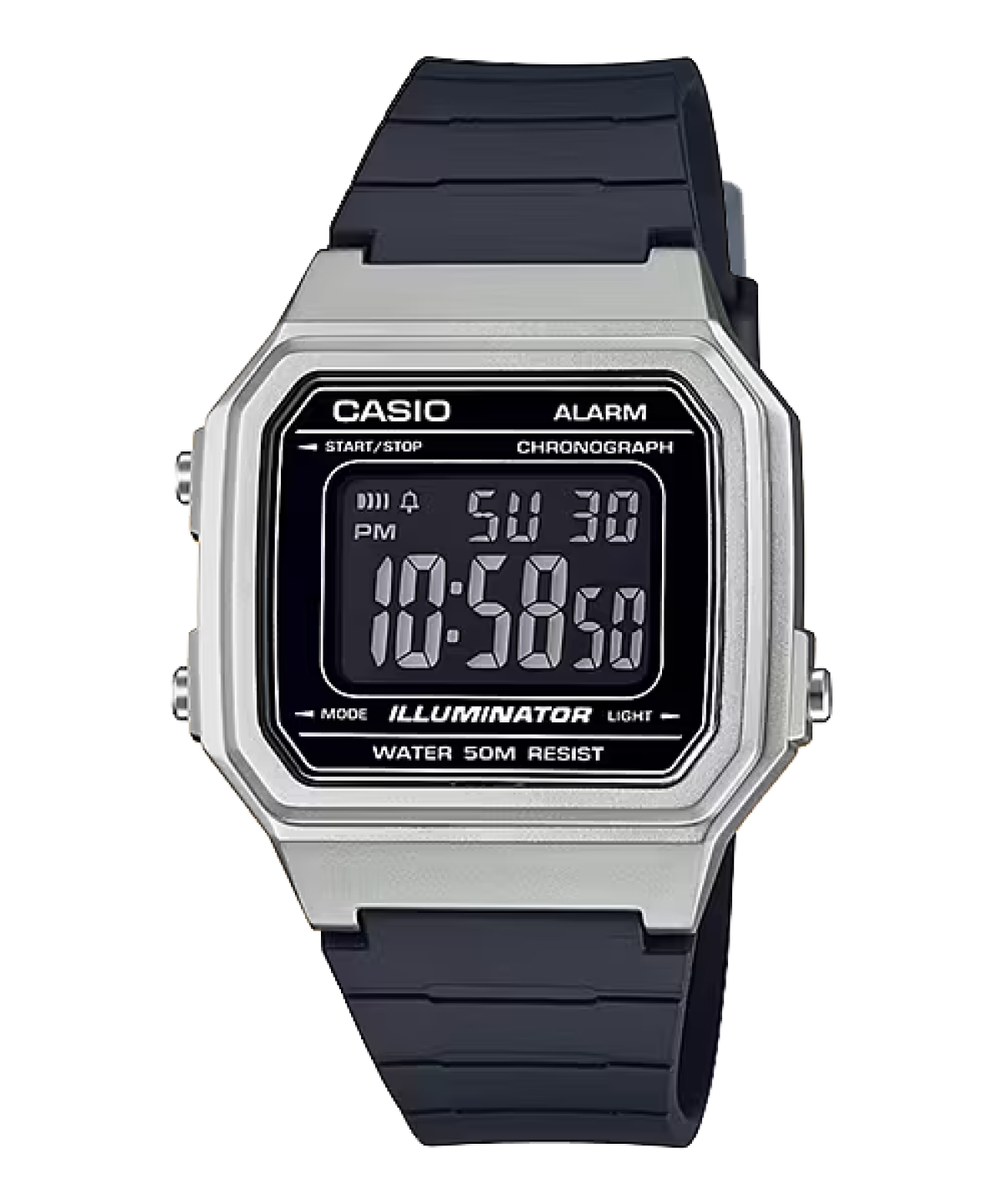 CASIO W-217HM-7BV 手錶 銀色 #1
