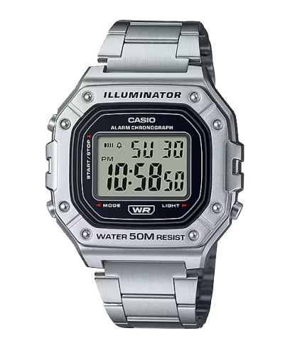 CASIO W-218HD-1AV 手錶 銀色 #1