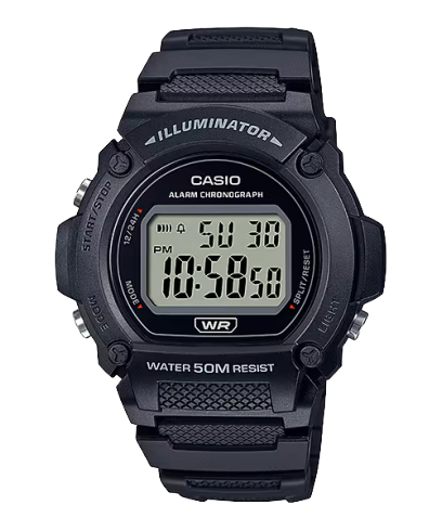 CASIO W-219H-1AV 手錶 黑色 #1