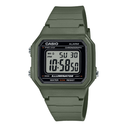 CASIO W-217H-3AV 手錶 綠色 #1