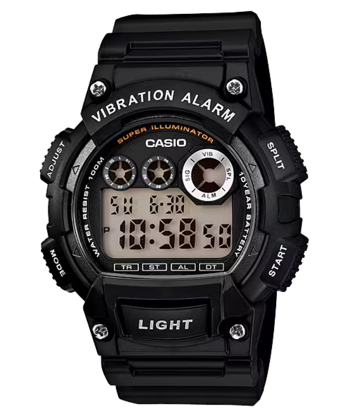 CASIO W-735H-1AV 手錶 黑色 #1