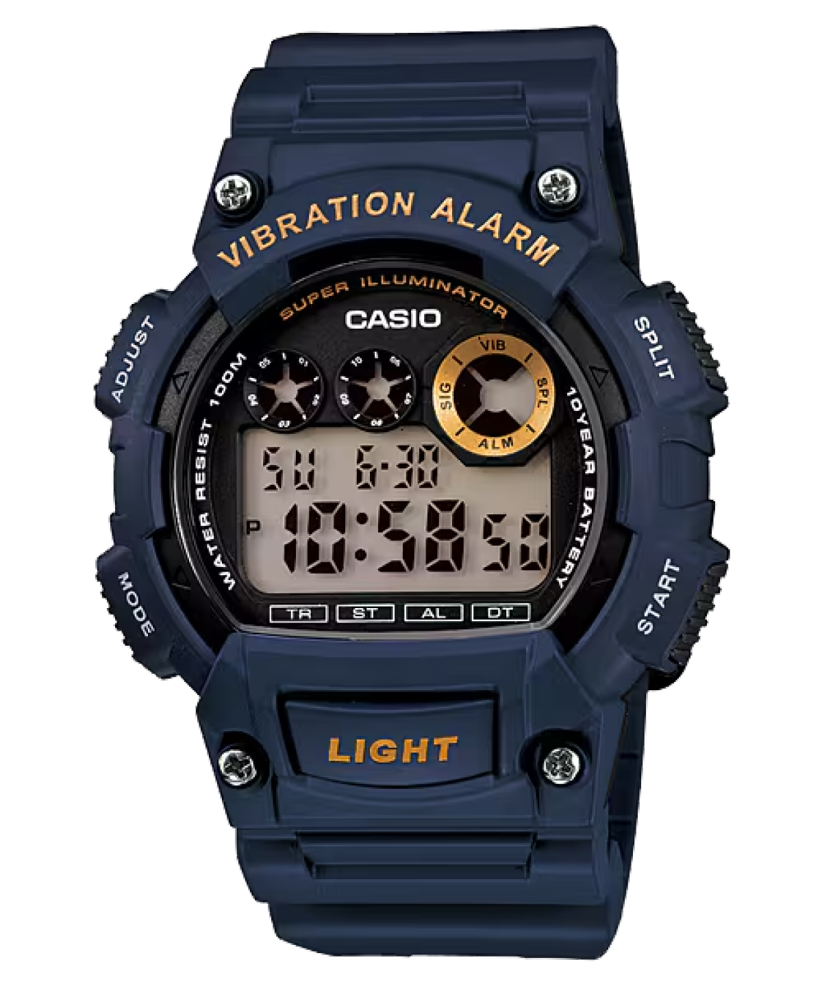 CASIO W-735H-2AV 手錶 藍色、淺藍色 #1