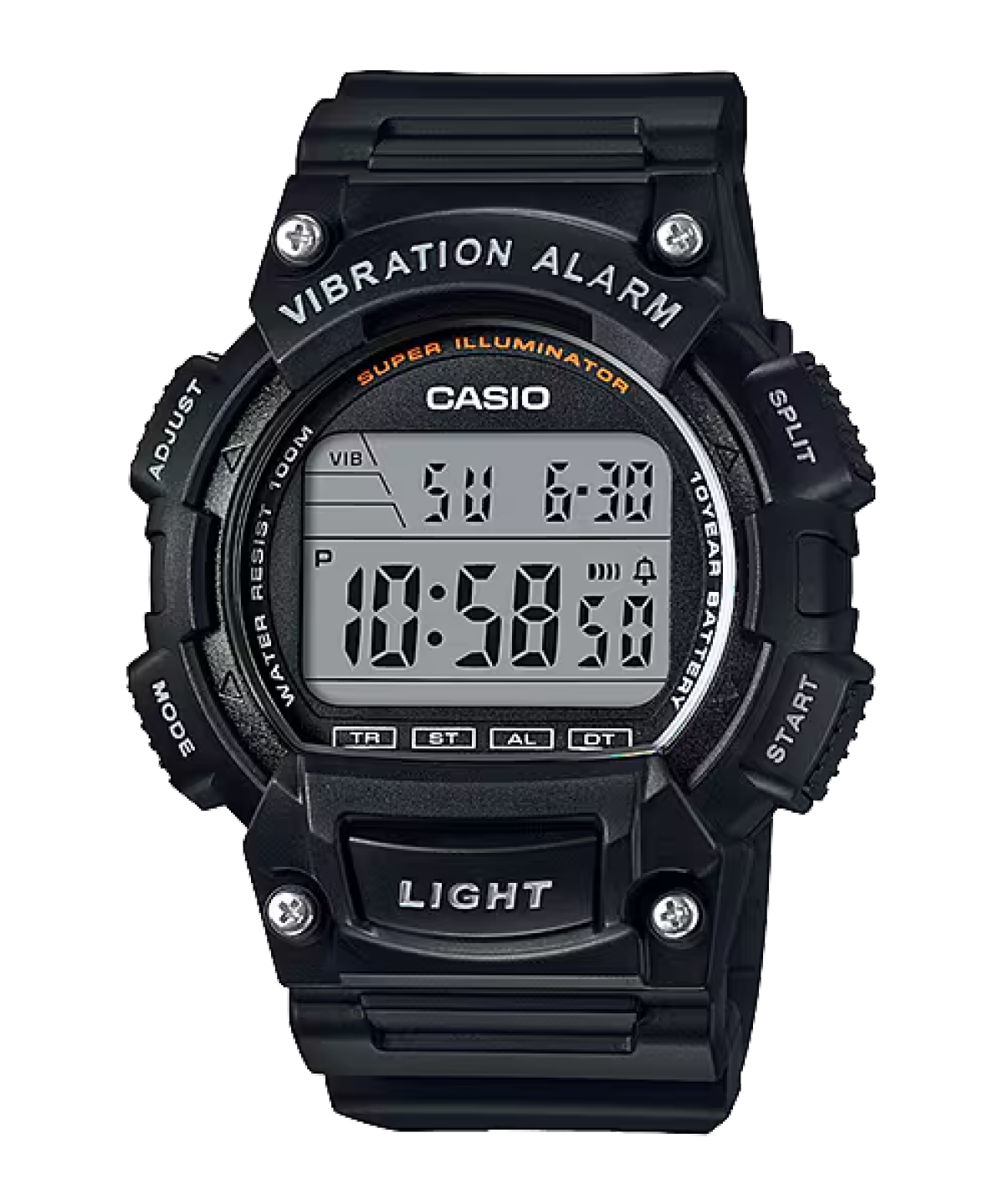 CASIO W-736H-1AV 手錶 黑色 #1