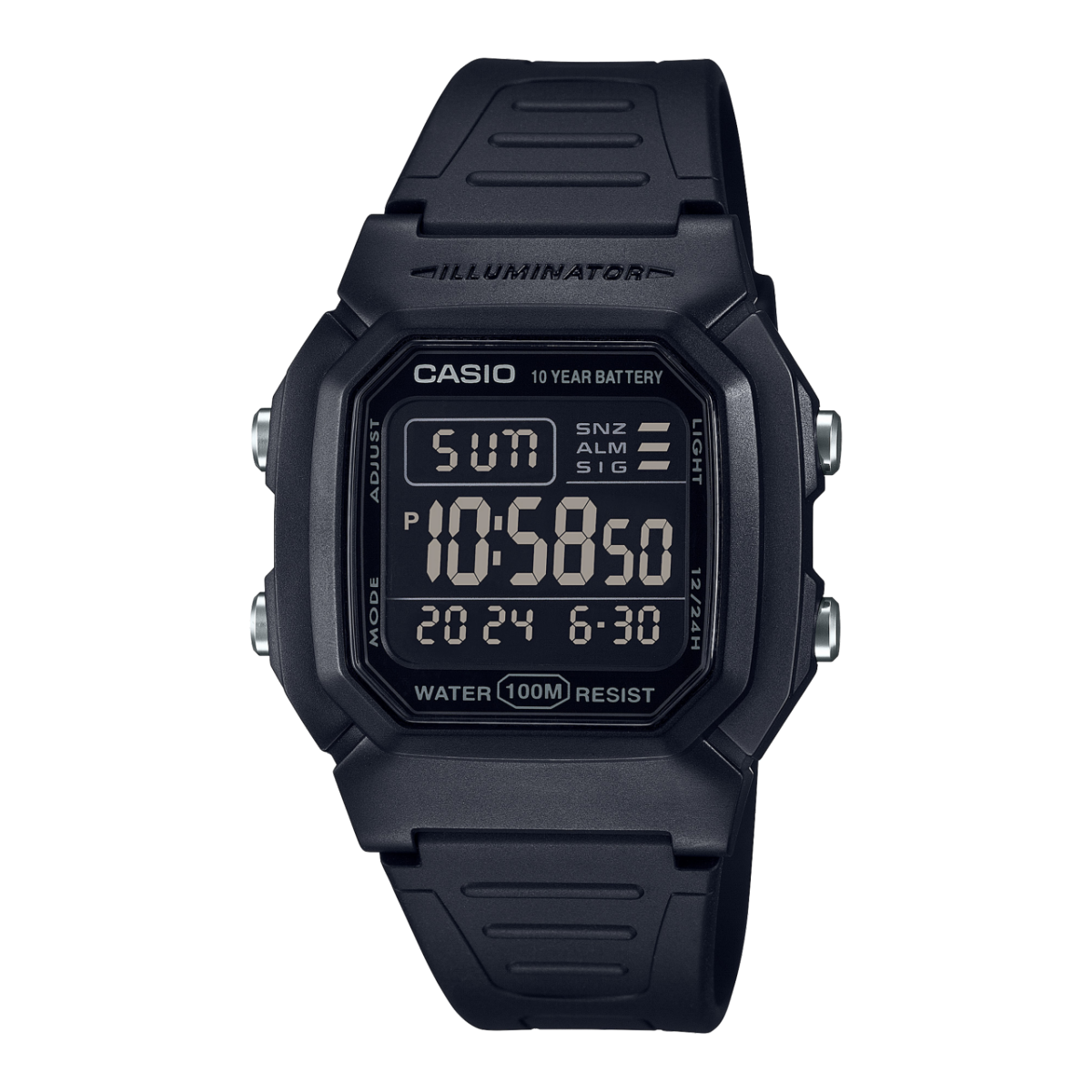 CASIO W-800H-1BV 手錶 黑色 #1
