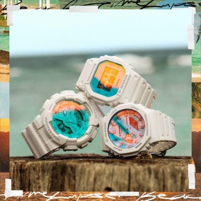 From left: GA-110TL-7A, DW-5600TL-7,  GA-2100TL-7A