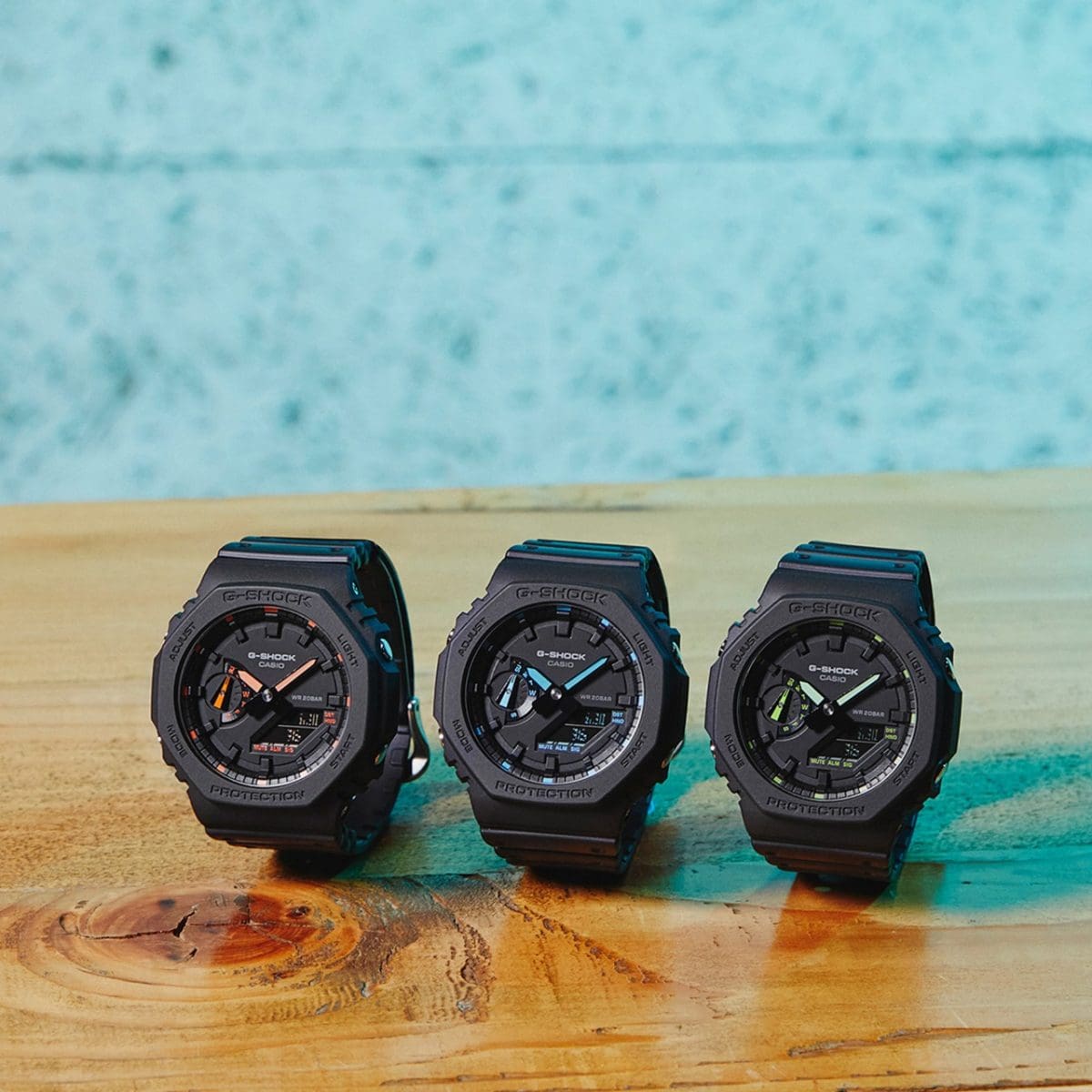 From left: GA-2100-1A4, GA-2100-1A2, GA-2100-1A3