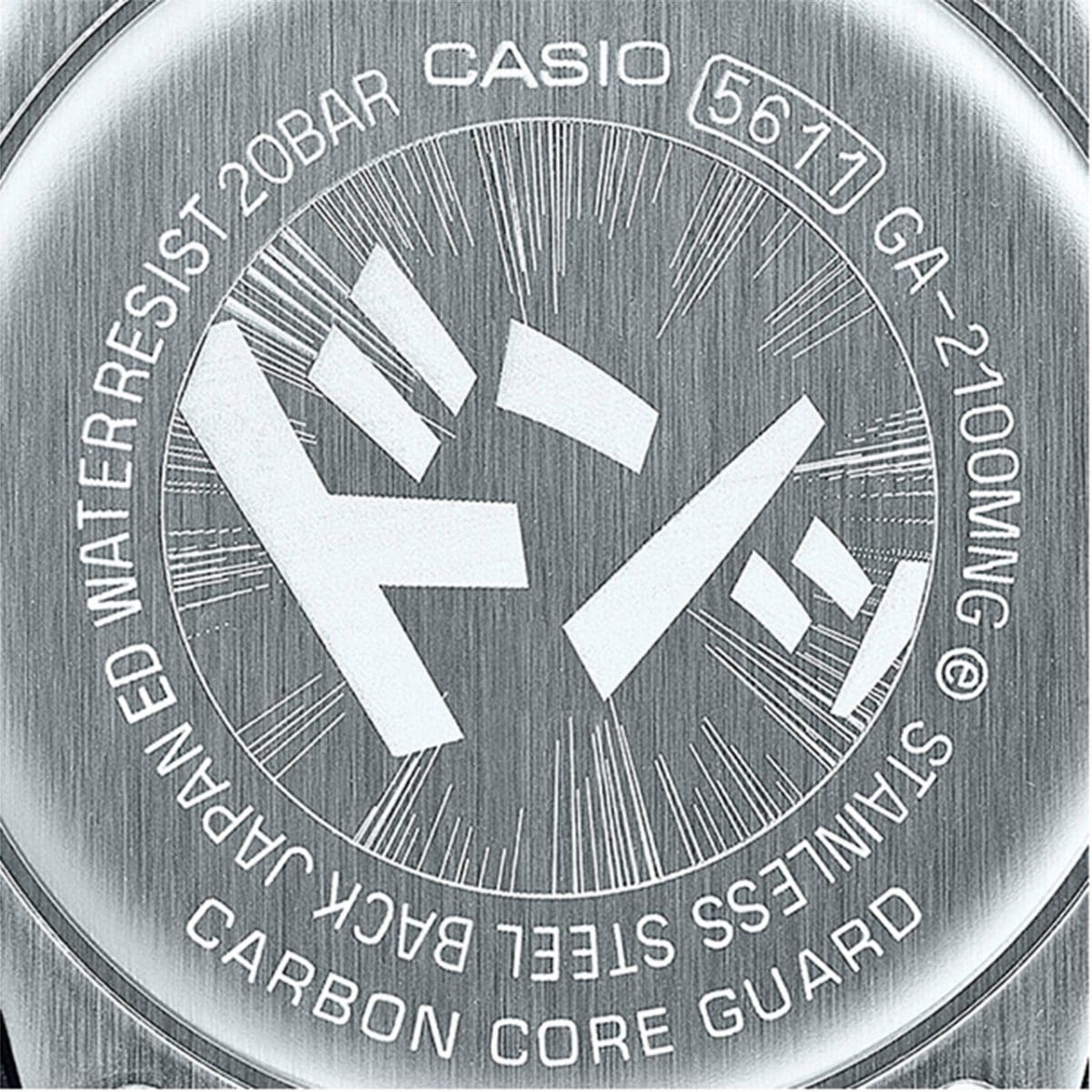 GA-2100MNG-2A Back engraving