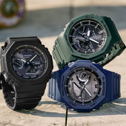 From left: GA-B2100-1A1, GA-B2100-2A, GA-B2100-3A