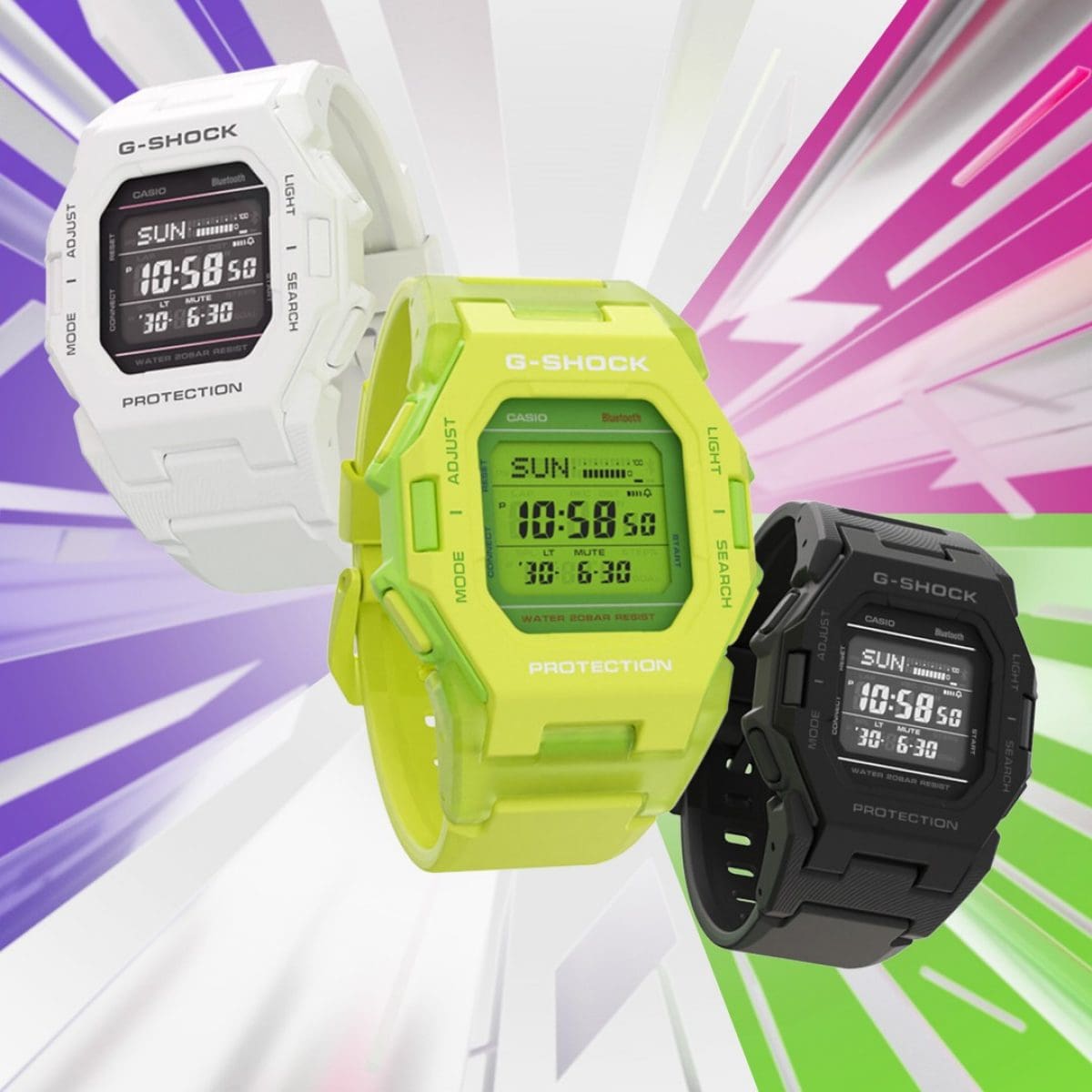 時計 G-SHOCK GD-B500-1JF GDB500-1 | Black Bluetooth® Digital Watch | Casio G-SHOCK