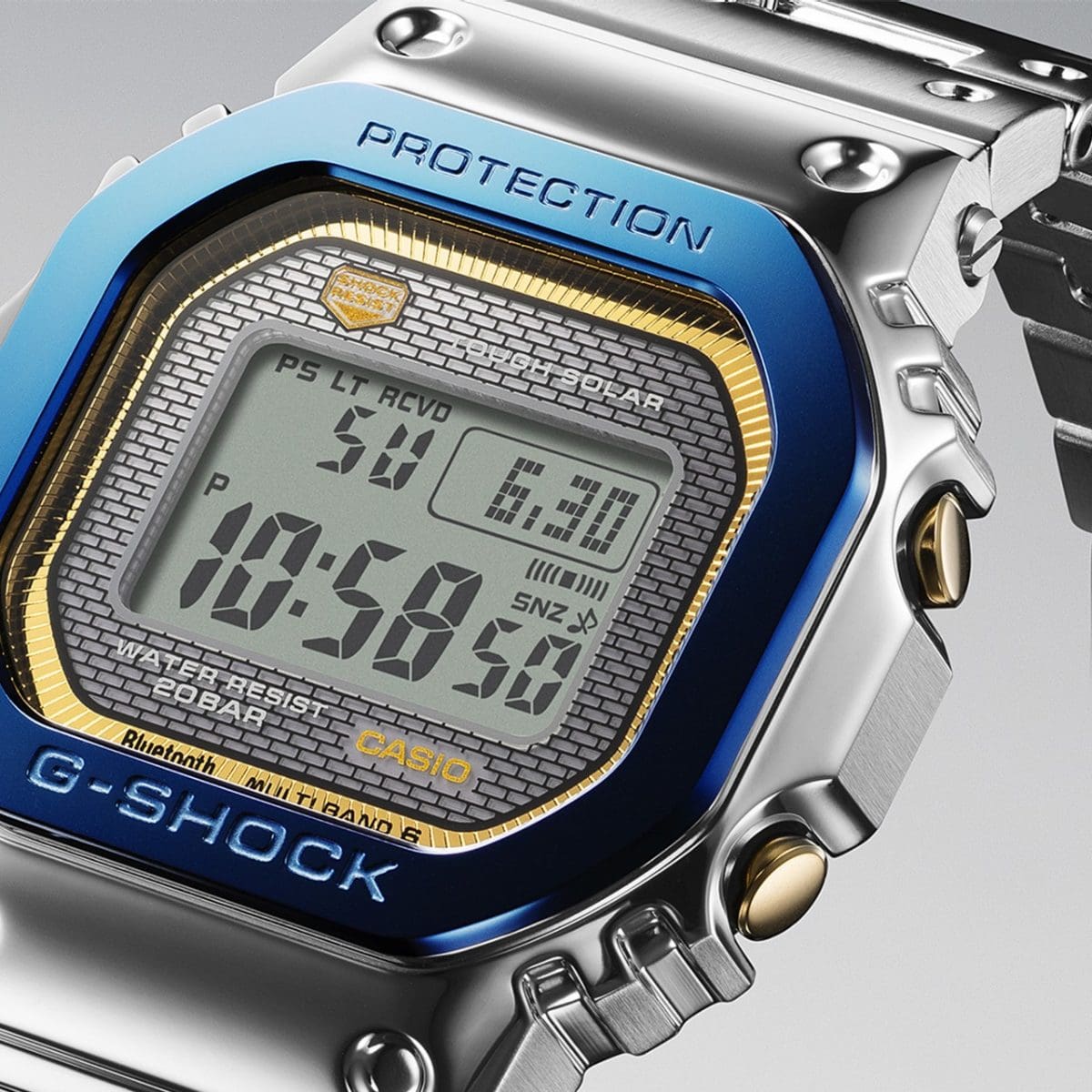 GQ1928◇CASIO : G-SHOCK GMW-B5000◇ブルー casio-g-shock-full-metal-blue-
