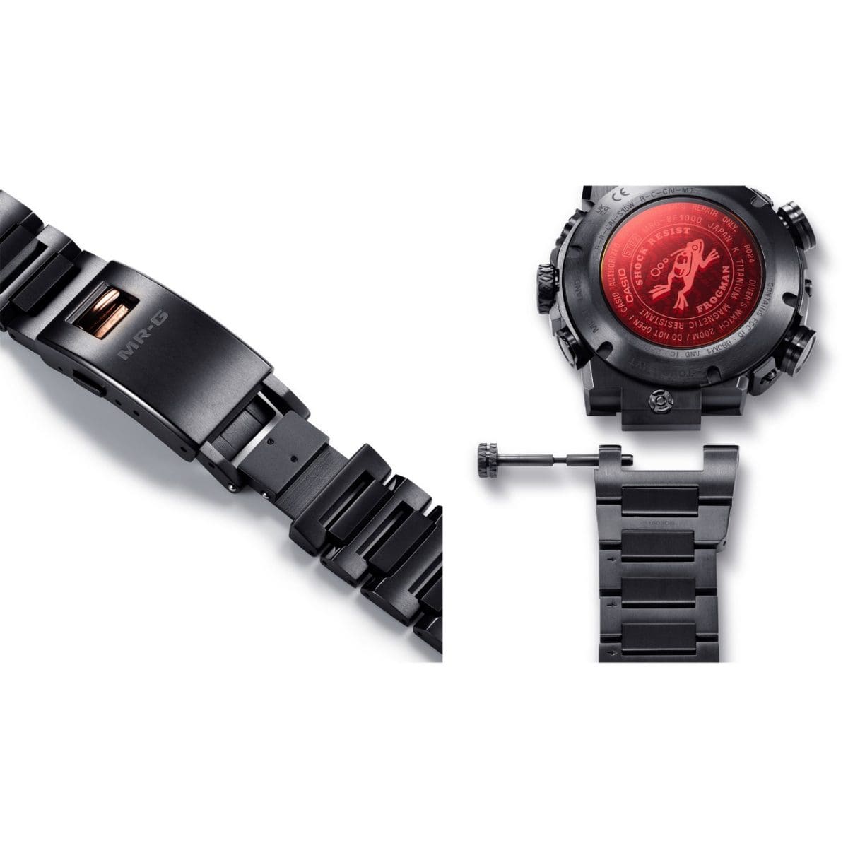 MRG-BF1000B-1A Titanium band designed for textural appeal and fit