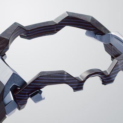 MTG-B4000B-1A2 Multi-layered carbon frame design for a side view exuding strength and beauty