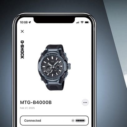 MTG-B4000B-1A2 Solar-powered timekeeping with Bluetooth® and radio control for enhanced accuracy and reliability