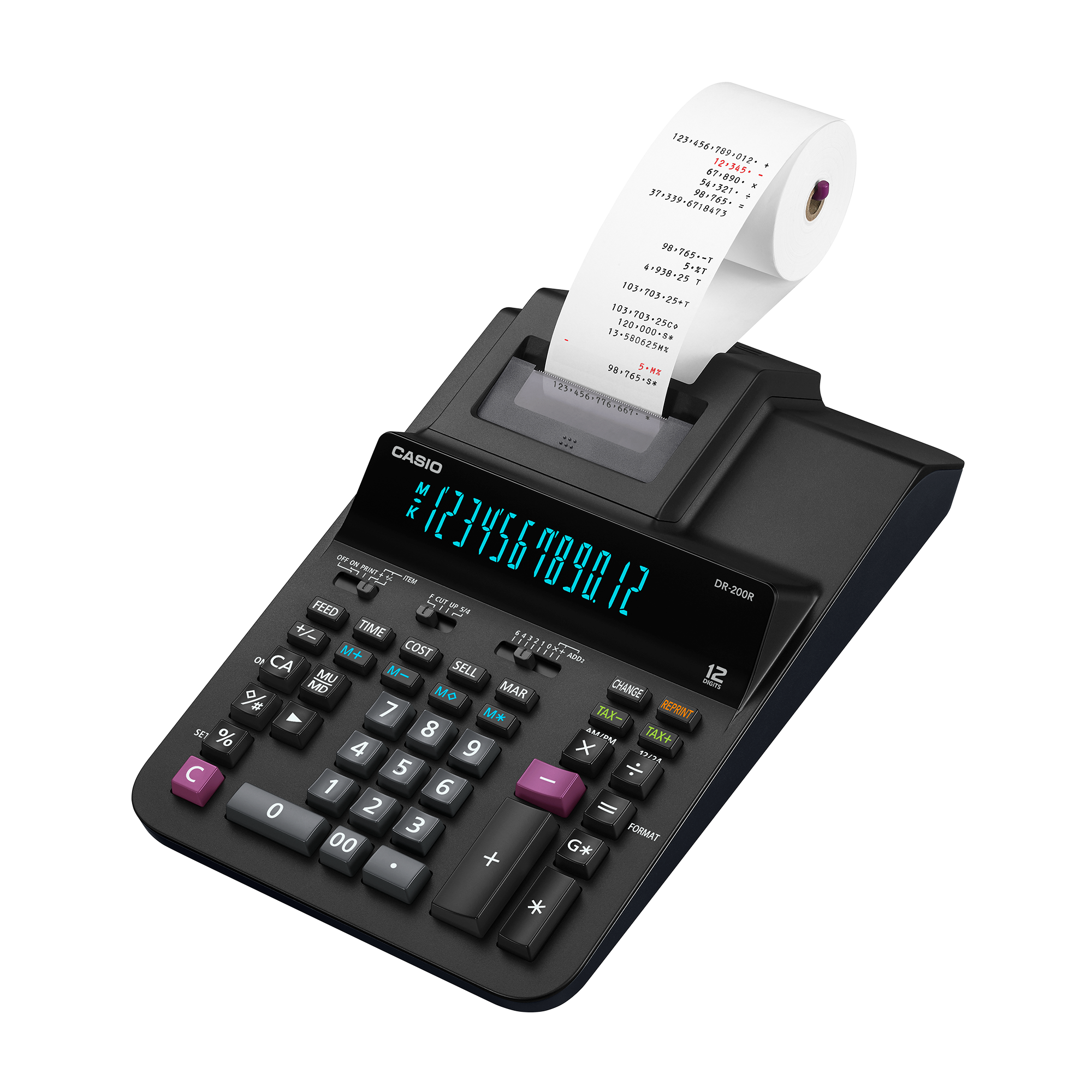 Printing Calculators DR-200R-BK - $96.99 at Edifice