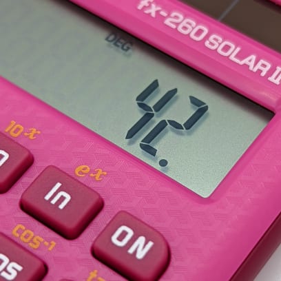 Scientific & Fraction fx-260 SOLAR II Pink Edition Calculators #4
