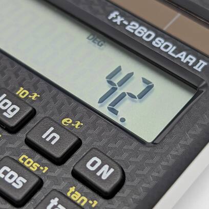 Calculatrice Scientifique Casio FX 260 Solar II - 144 Fonctions, écran 10 Chiffres, étui De Protection