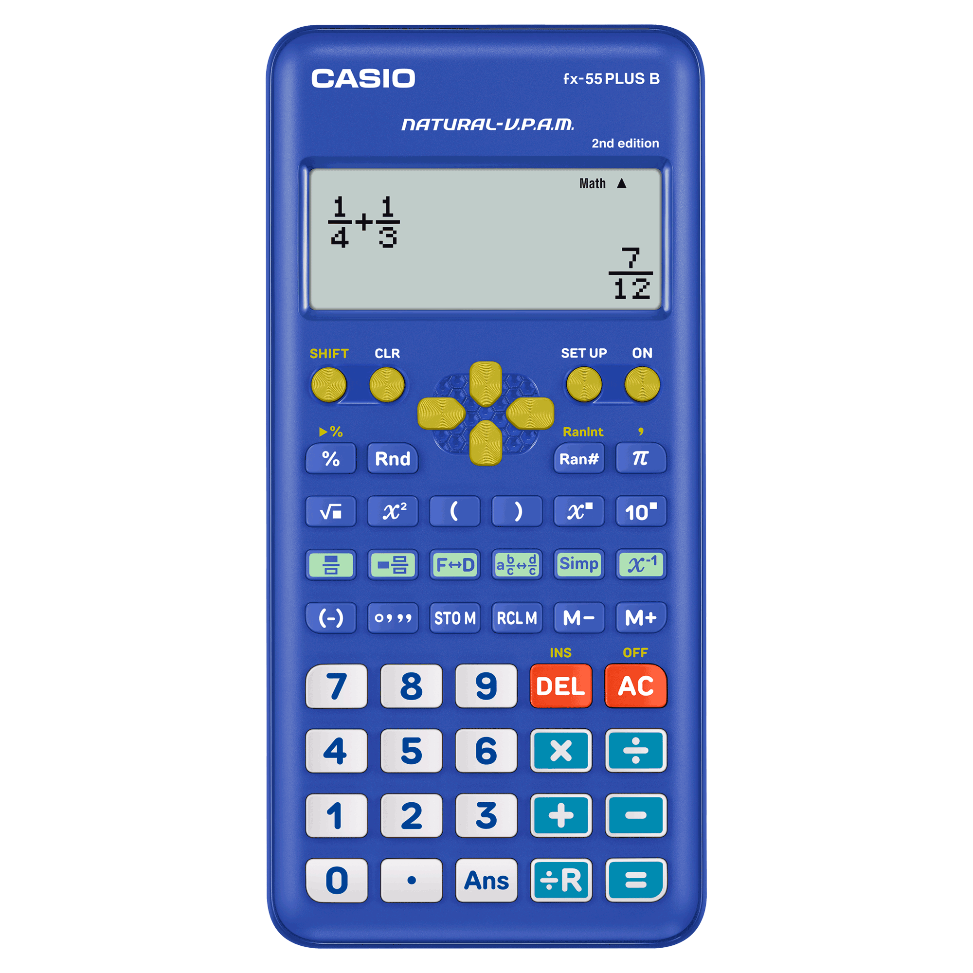 fx-55 PLUS B 2nd Edition Fraction Calculator | CASIO