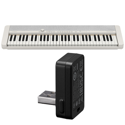 CASIO キーボード Casiotone CT-S1 WE WU-BT10付き CTS1WEBT | Casiotone White Portable Keyboard with Wireless