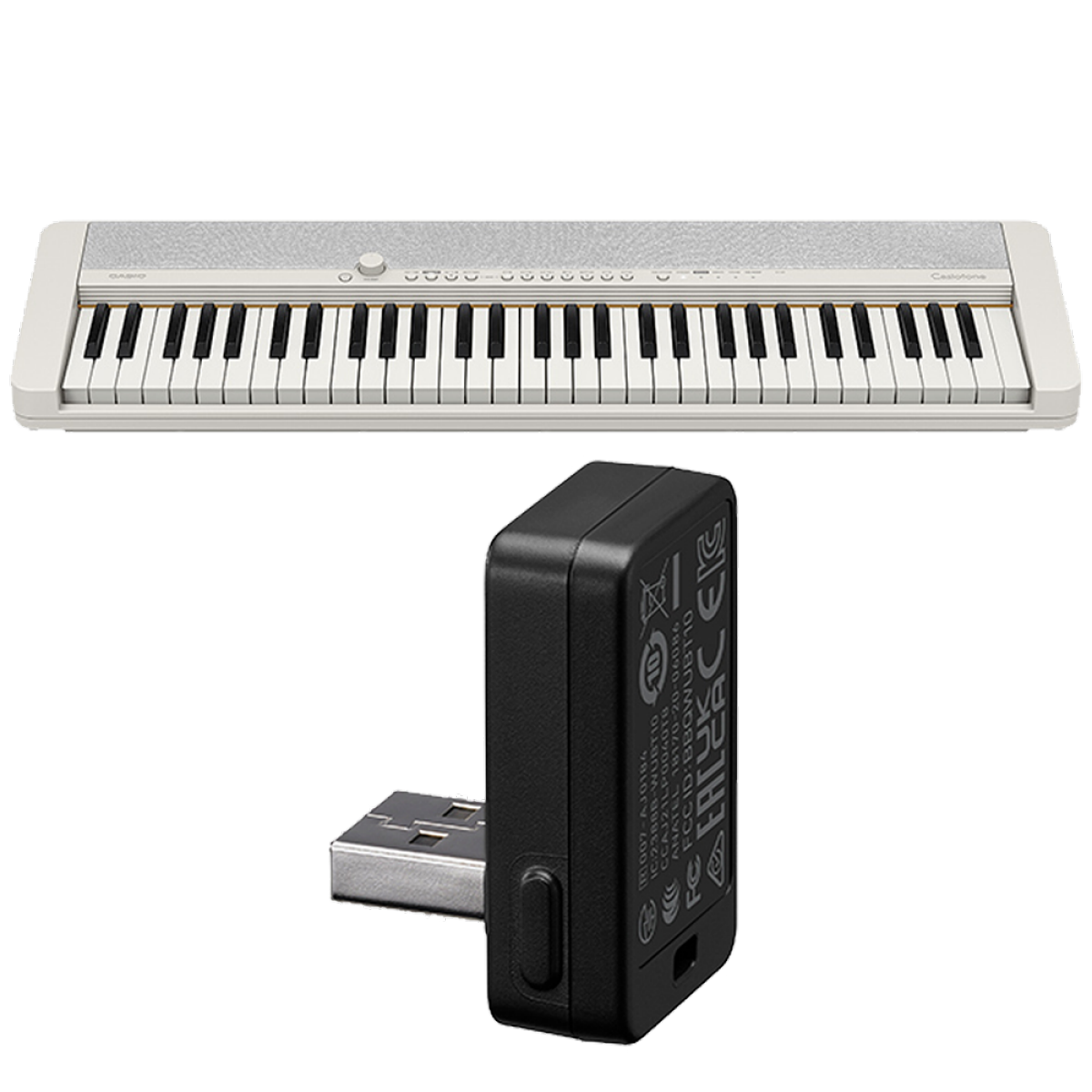 CTS1WEBT | Casiotone White Portable Keyboard with Wireless