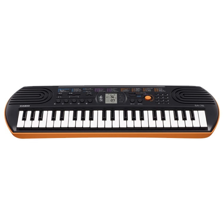 SA76 Black and Orange Mini Keyboard CASIO