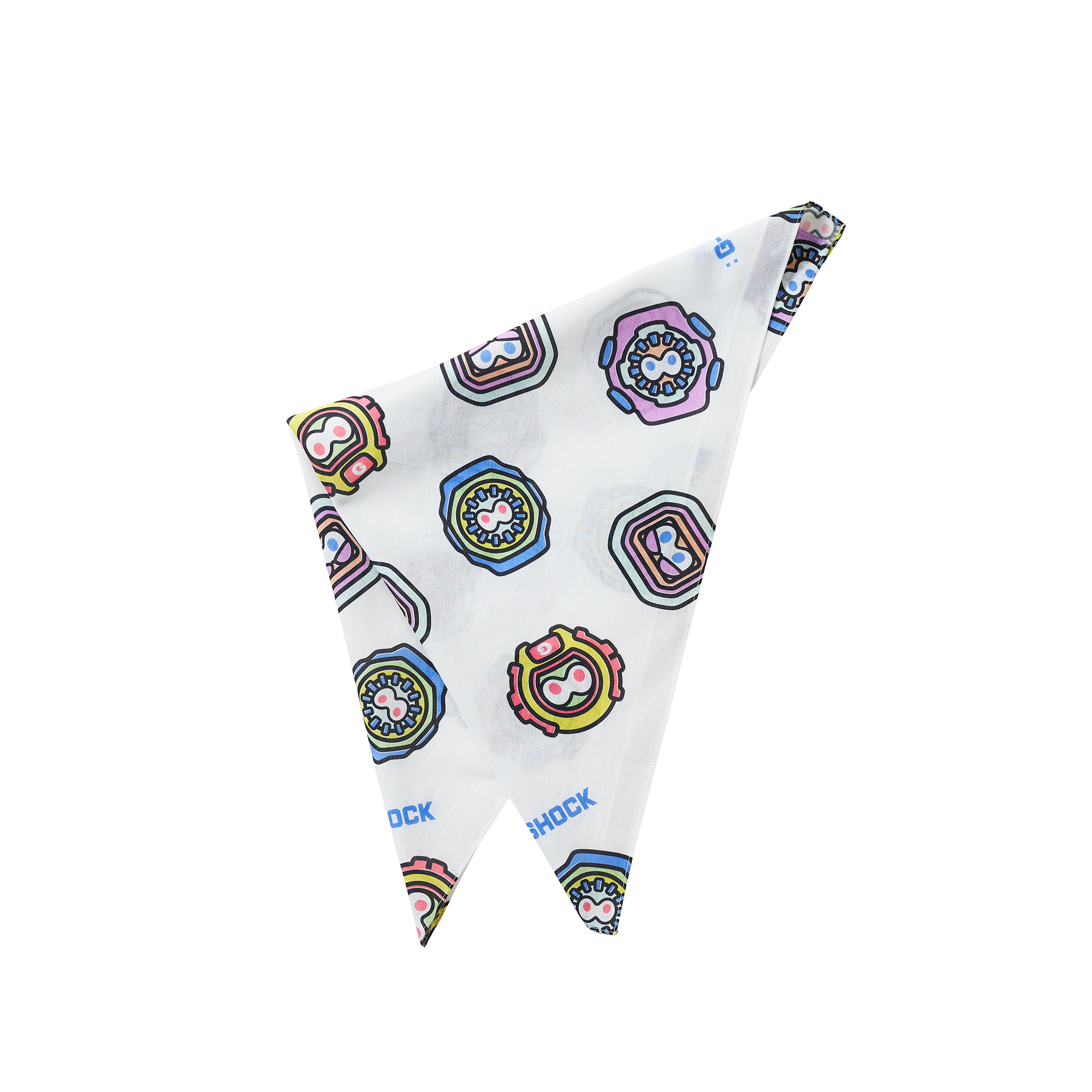 【新品】NIGO：G-SHOCK FACE PATTERN BANDANA NIGO : G-SHOCK FACE PATTERN BANDANA | CASIO