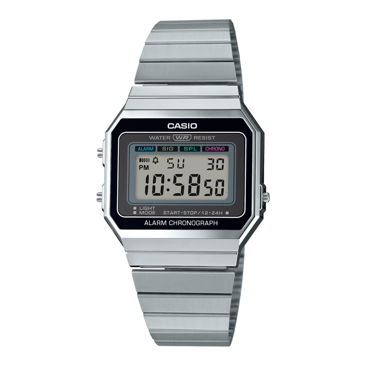 A700W-1A | Vintage Stainless Steel Silver Watch | CASIO