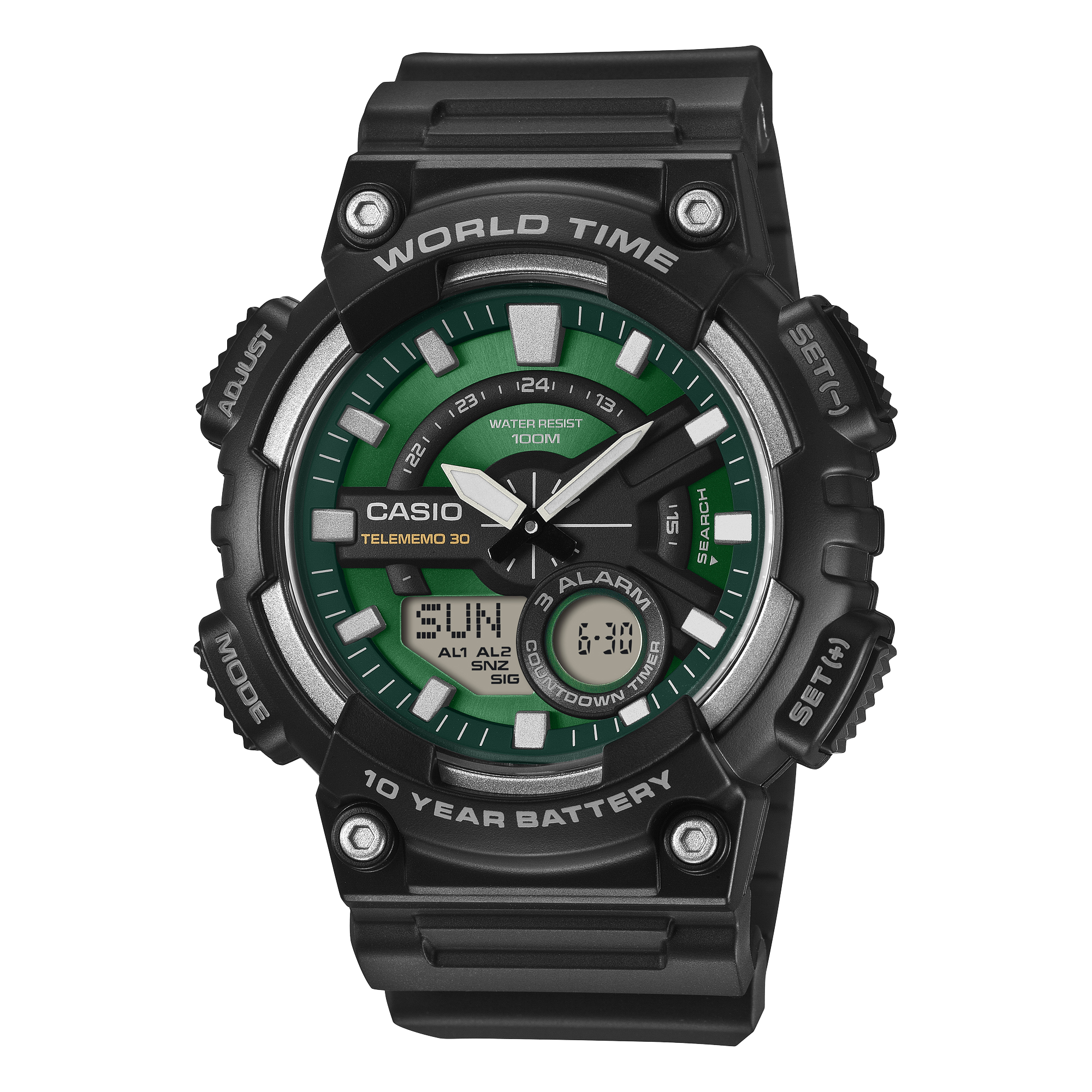 AEQ110W-3A2V | Analog-Digital Combination Black | CASIO