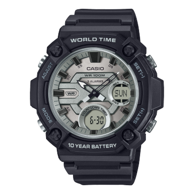 AEQ120W-1AV | Analog-Digital Black Watch | CASIO