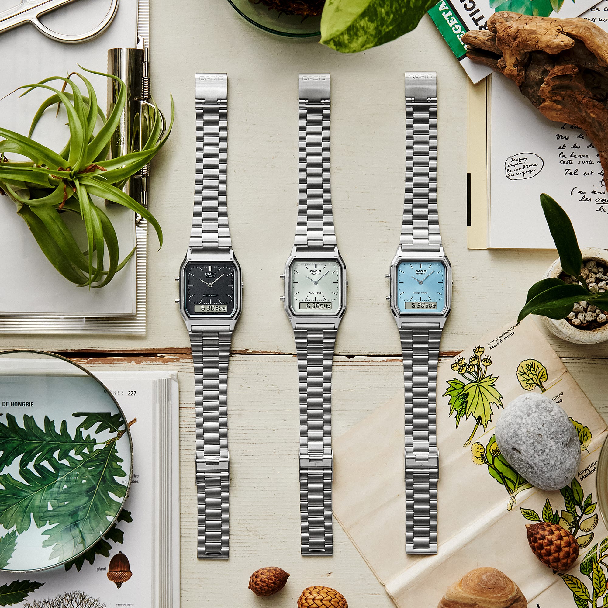 AQ230A-7AVT | Vintage Silver Watch | Casio AQ230 Series | Casio