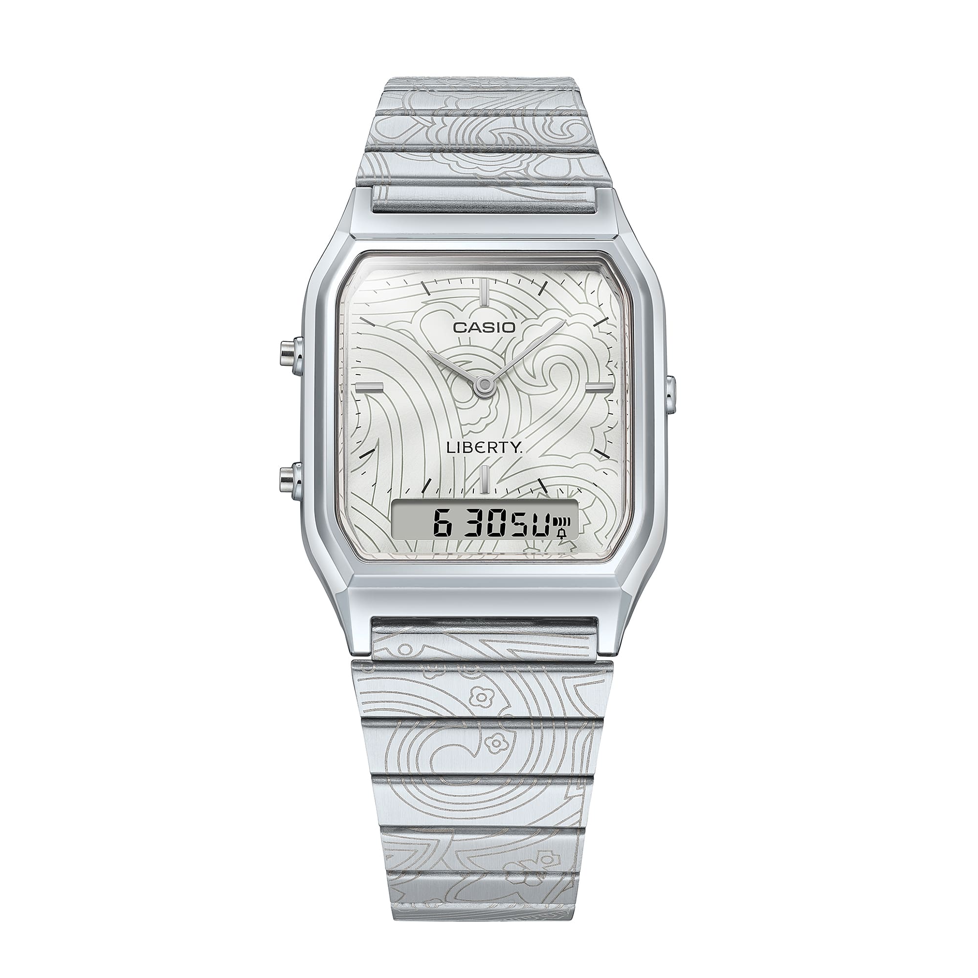 ま*き様 CASIO LIBERTYコラボ AQ-230 チープカシオ 限定 ア AQ230ELT-7A | CASIO VINTAGE Silver | CASIO