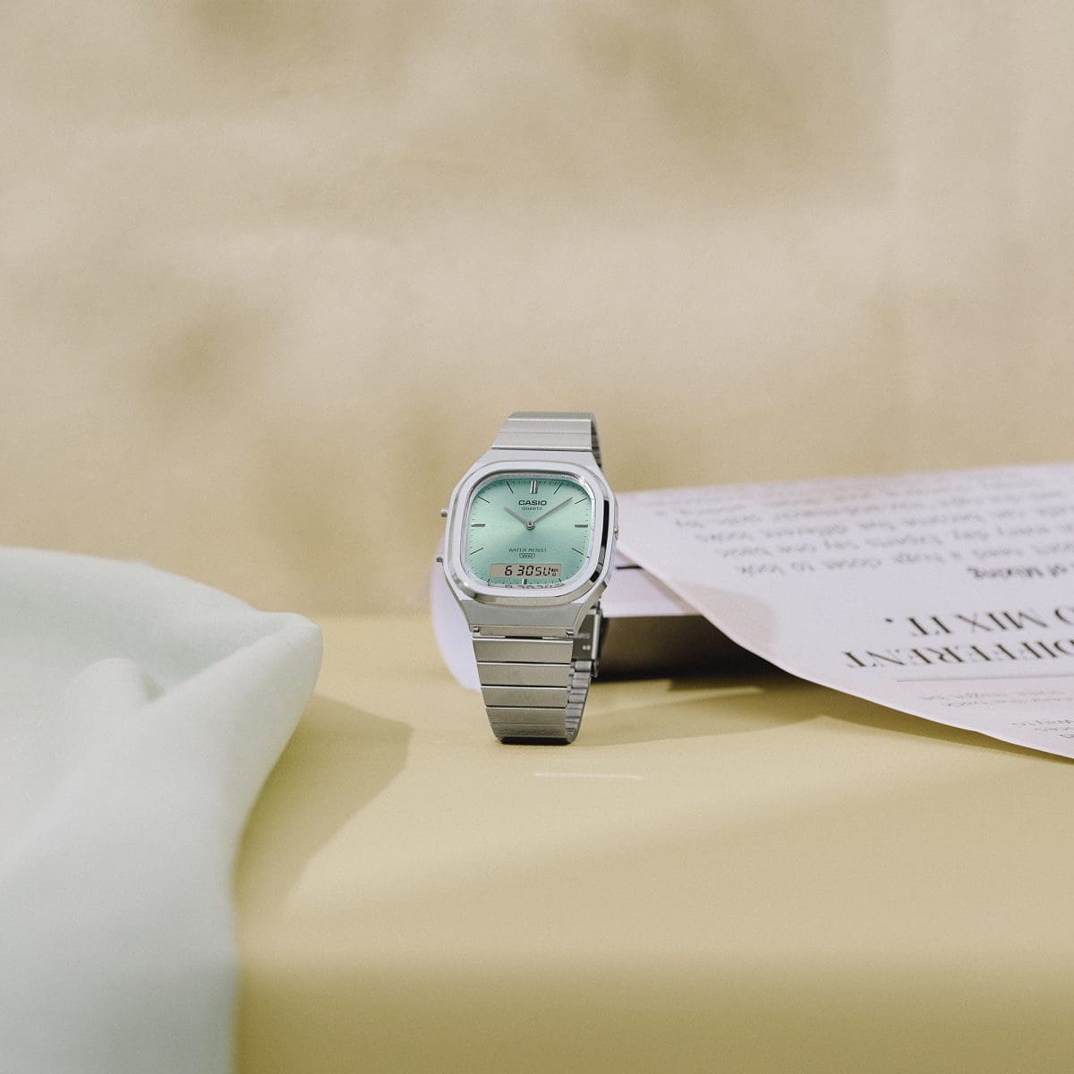 ❀新品未使用❀カシオCASIO アナデジ 腕時計 AQ-240E-2AJF AQ240E-2A | Casio Vintage Silver Watch, Light-Blue Dial | CASIO