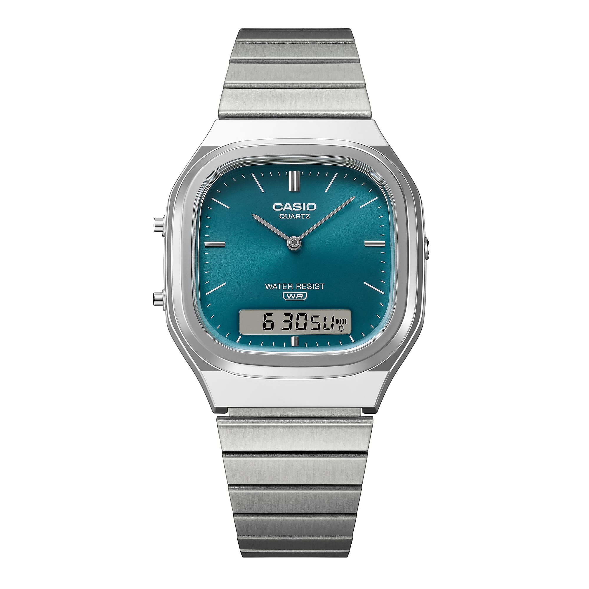新品 CASIO AQ-240E-3AJF ティファニーブルー アナデジ AQ240E-3A | Vintage Analog-Digital Watch, Blue-Green Dial | CASIO