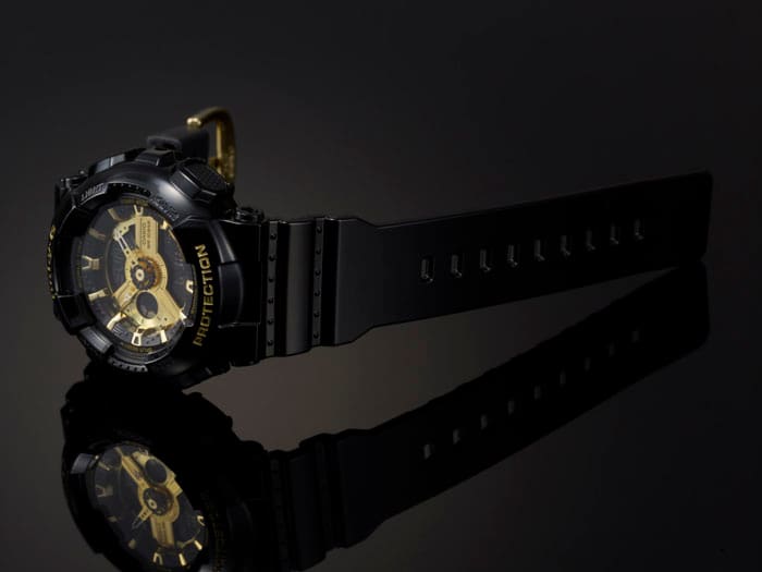 baby-g BA-110-1A ブラックandゴールド時計 BA110-1A | Women's BABY-G Black Analog Digital Watch | CASIO